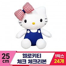 [HK]25cm 헬로키티 체크 체크리본